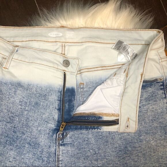 Old Navy High-waisted Dip-dye denim sz 18 - Picture 5 of 10
